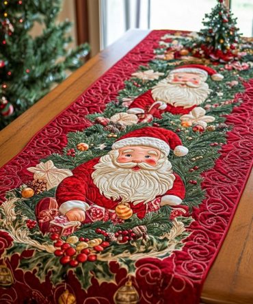 Reindeer Retreat Quilted Table Runner