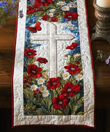 Remember And Reflect Quilted Table Runner