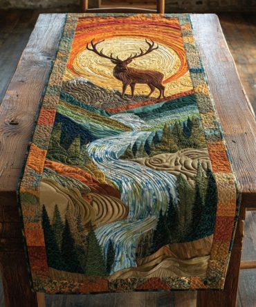 River Majesty Quilted Table Runner