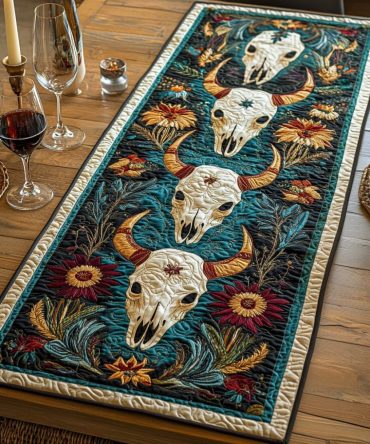 Riverstone Path Quilted Table Runner