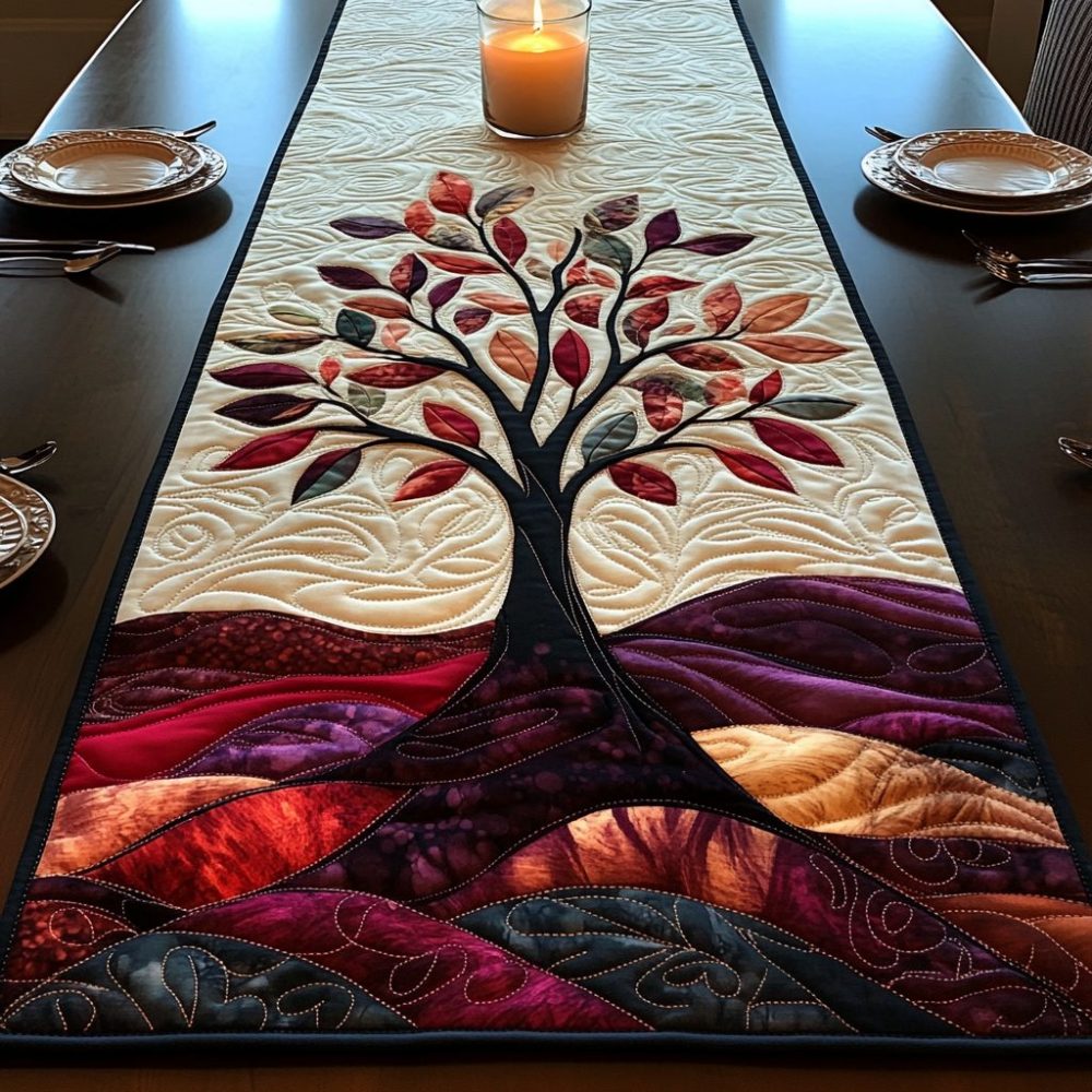 Rooted Beauty Quilted Table Runner