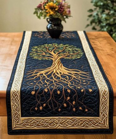 Roots Of Serenity Quilted Table Runner