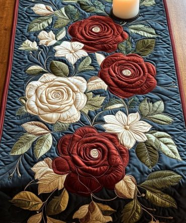 Rose Garden Quilted Table Runner