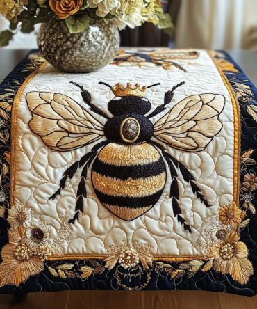 Royal Buzz Quilted Table Runner