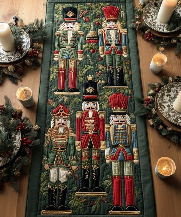 Royal Christmas Quilted Table Runner