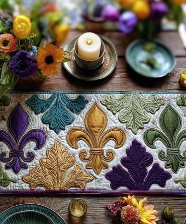 Royal Revelry Quilted Table Runner