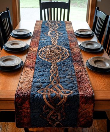 Rune Bound Quilted Table Runner