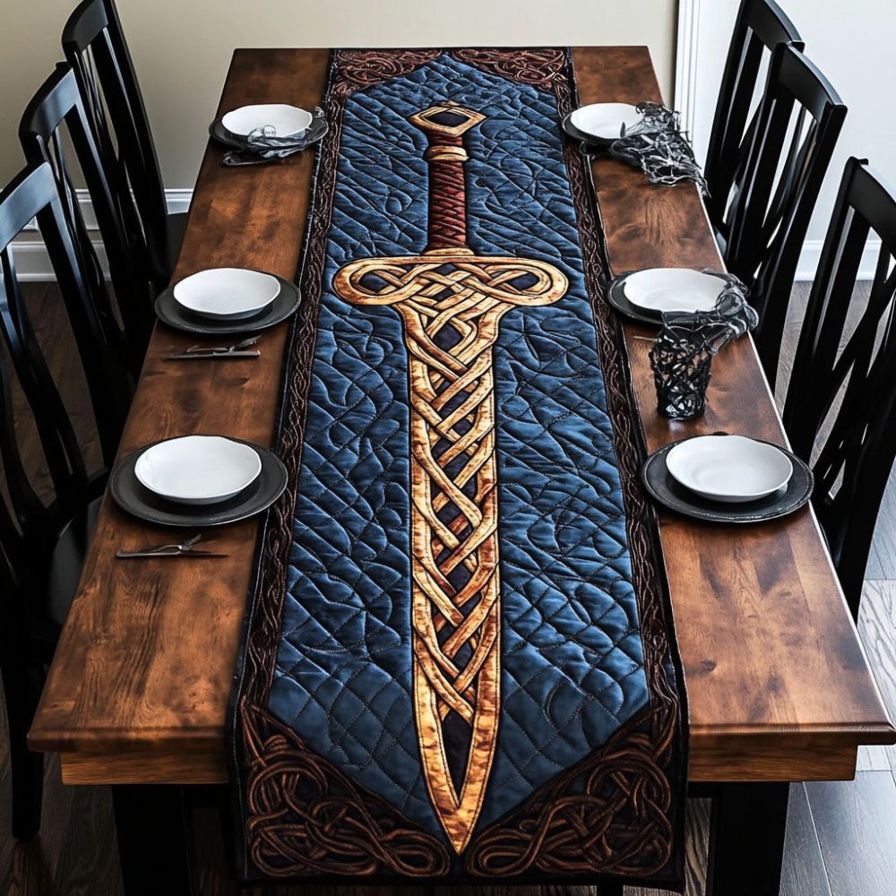 Rune Warrior Quilted Table Runner