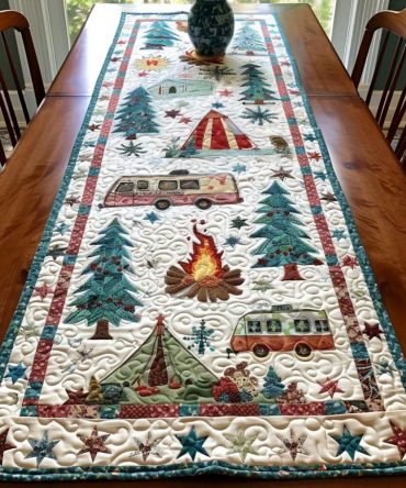 Rustic Retreat Quilted Table Runner