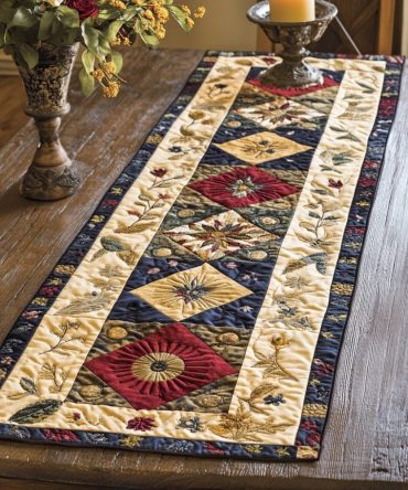 Rustic Beauty Quilted Table Runner