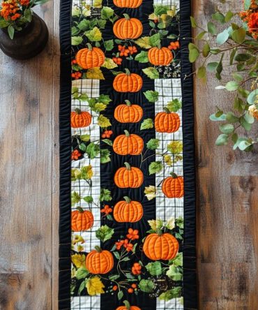 Rustic Charm Quilted Table Runner