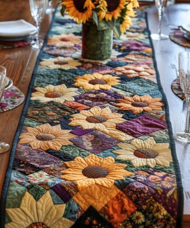 Rustic Charm Quilted Table Runner