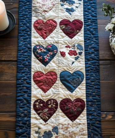 Rustic Charm Quilted Table Runner