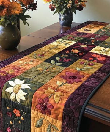 Rustic Charm Quilted Table Runner
