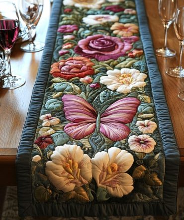 Rustic Elegance Quilted Table Runner