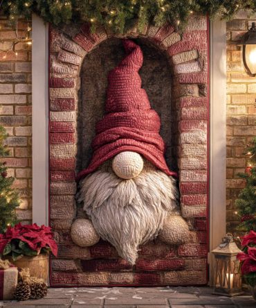 Rustic Elf Quilted Door Cover