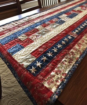 Rustic Glory Quilted Table Runner