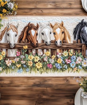 Rustic Herd Quilted Table Runner