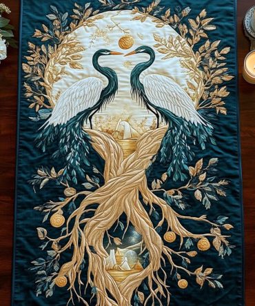 Rustic Reflection Quilted Table Runner