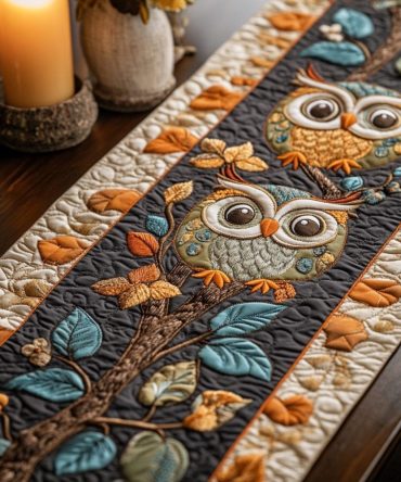 Rustic Wisdom Quilted Table Runner