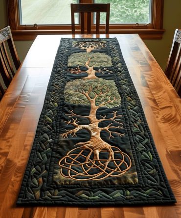 Sacred Roots Quilted Table Runner