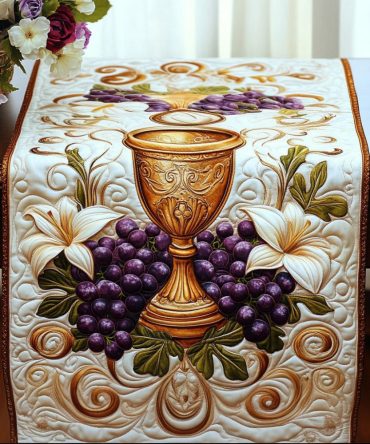 Sacred Abundance Quilted Table Runner
