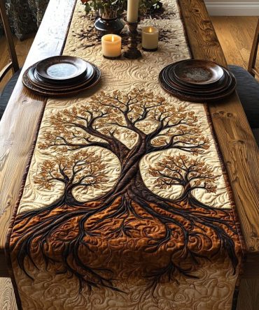 Sacred Canopy Quilted Table Runner