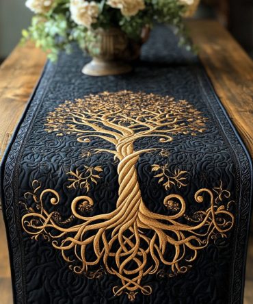 Sacred Canopy Quilted Table Runner