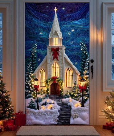 Sacred Church Quilted Door Cover