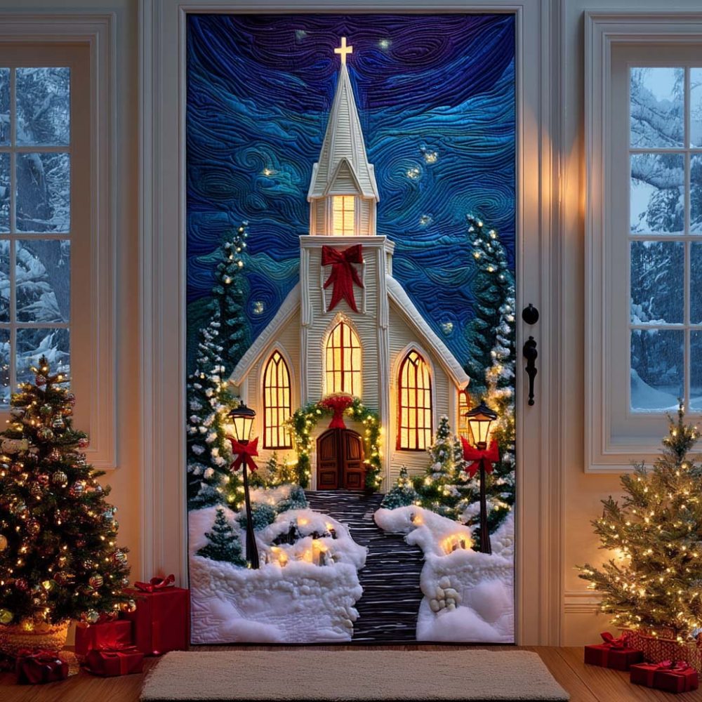 Sacred Church Quilted Door Cover