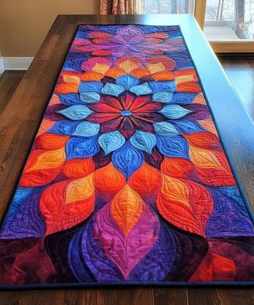 Sacred Circle Quilted Table Runner