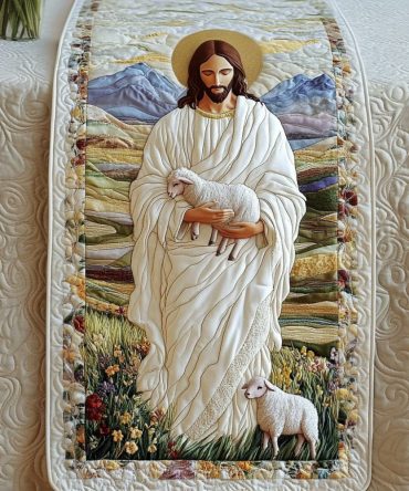 Sacred Embrace Quilted Table Runner