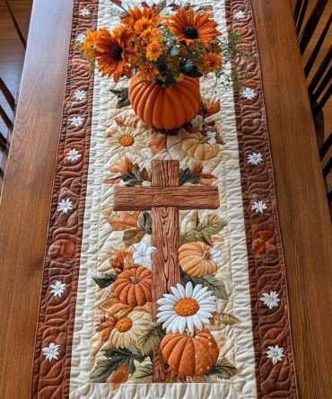 Sacred Gathering Quilted Table Runner