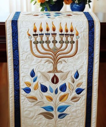 Sacred Glow Quilted Table Runner