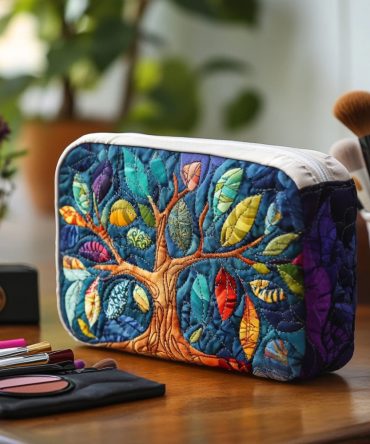 Sacred Growth Quilted Makeup Bag