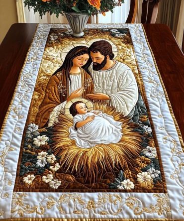 Sacred Harmony Quilted Table Runner