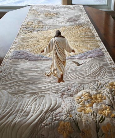 Sacred Heart Quilted Table Runner