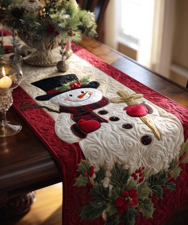 Sacred Peace Quilted Table Runner