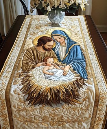 Sacred Serenity Quilted Table Runner