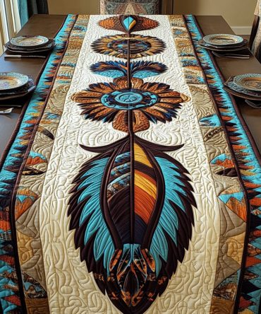 Sacred Sky Quilted Table Runner