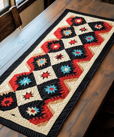 Sacred Weave Quilted Table Runner