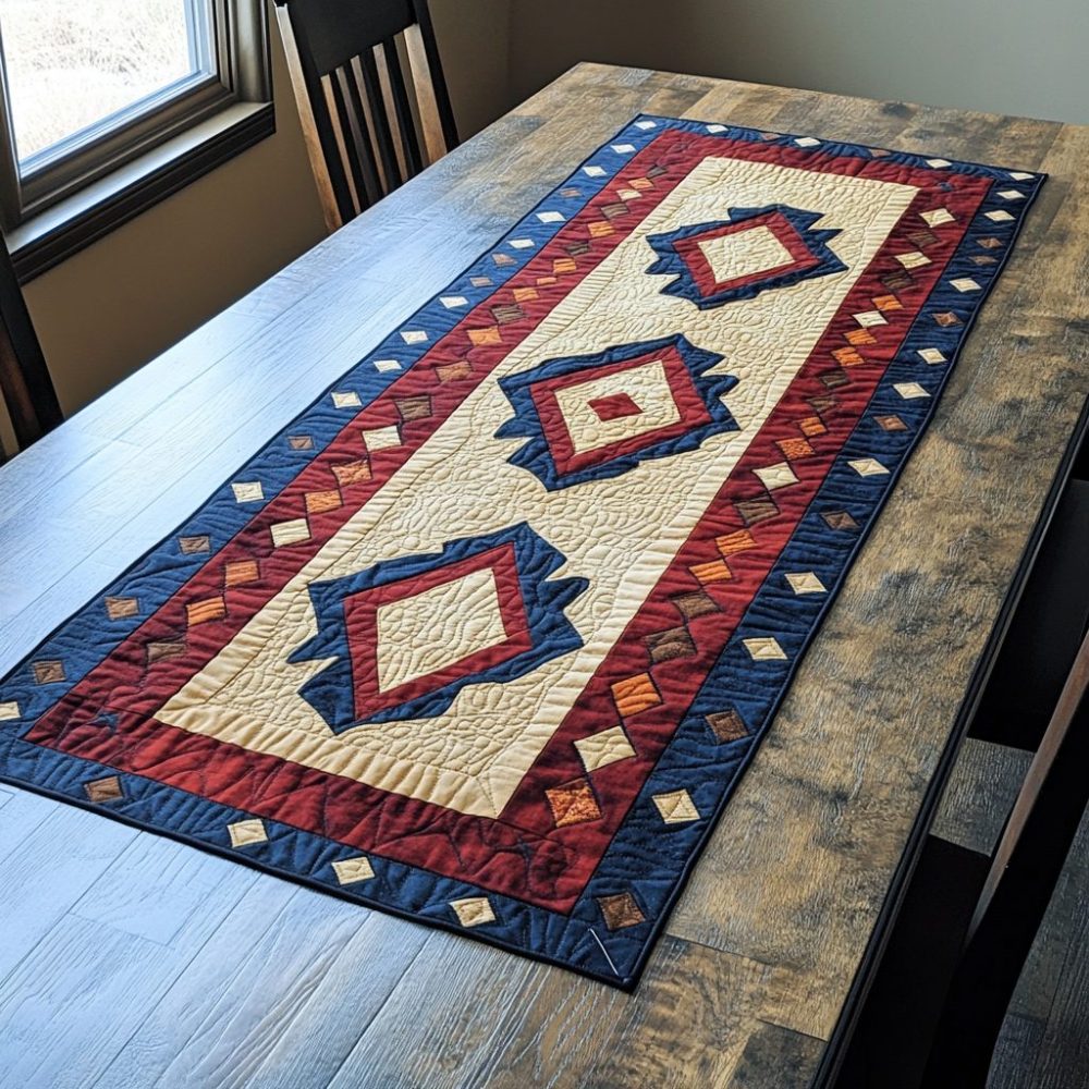 Sacred Weave Quilted Table Runner
