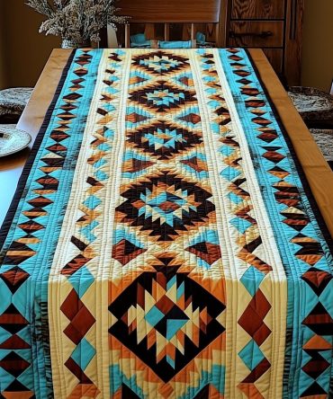 Sacred Weave Quilted Table Runner