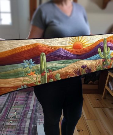 Saguaro Sunset Quilted Table Runner