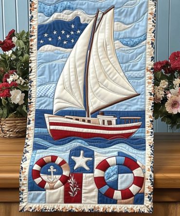 Sail Away Dreams Quilted Table Runner