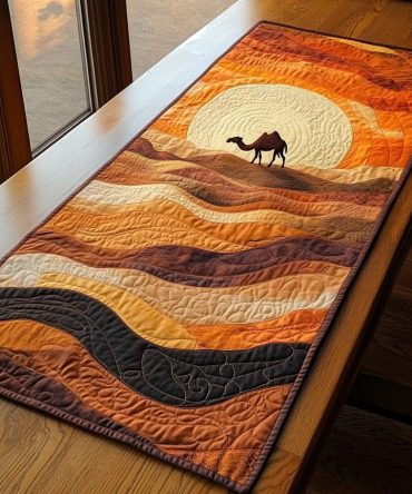 Sand Whisper Quilted Table Runner