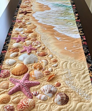 Sandy Escape Quilted Table Runner