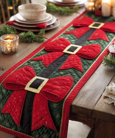 Santa Bel Quilted Table Runner