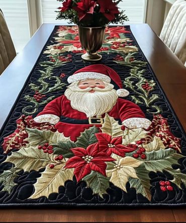 Santa Cheer Quilted Table Runner