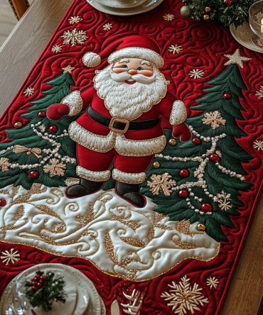Santa Magic Quilted Table Runner